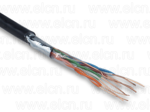 FTP-P-5е 4х2х24 AWG ELTROS  Cu Lux (BY) (в п/э) внешний